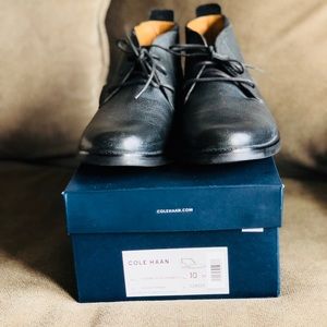 ✨NEW Black leather men boots from Cole Haan